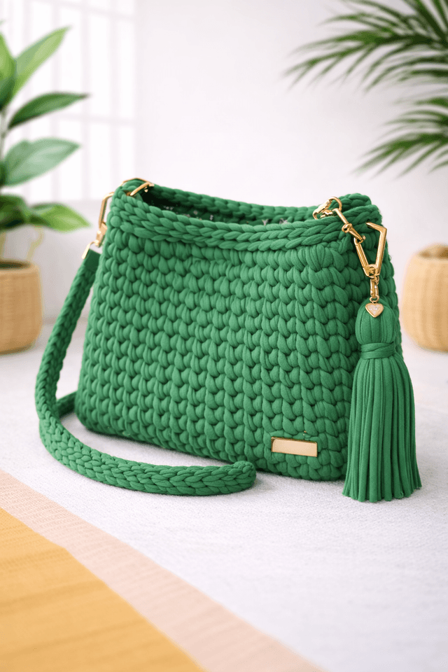 Bolsa de crochê exclusiva 2